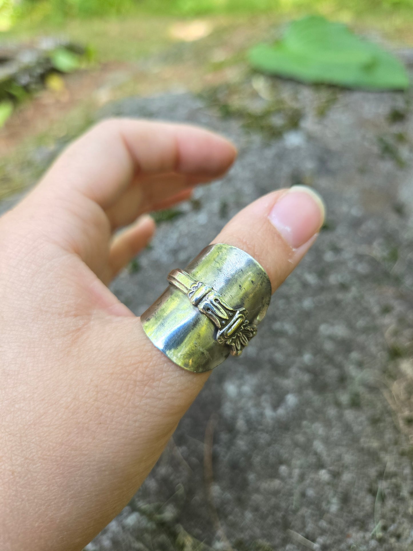 Saddle Spoon Ring - Size 8