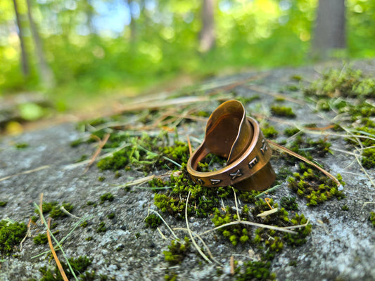 Copper Texas Saddle Ring - Size 9.5