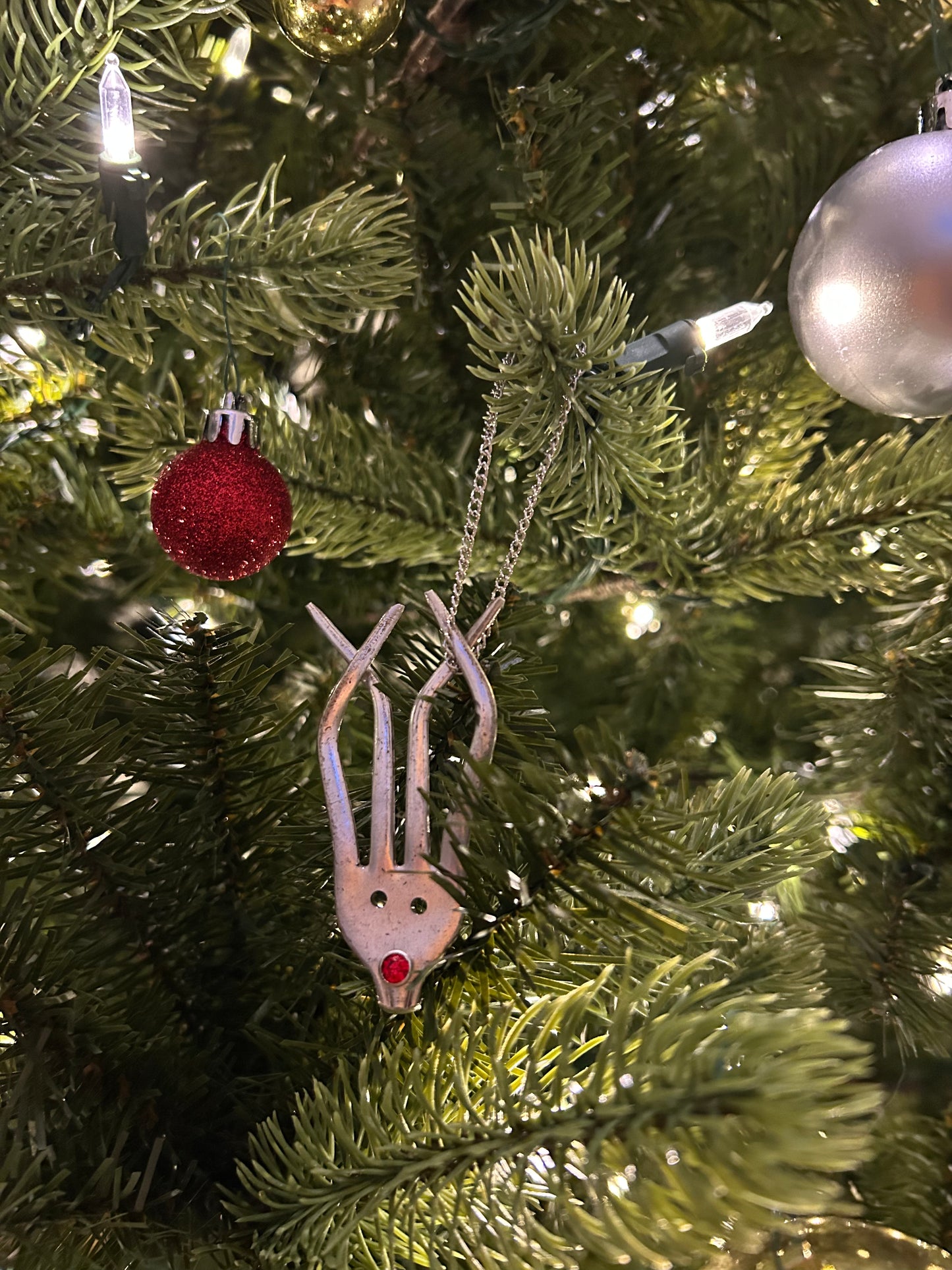 Reindeer Fork Ornament