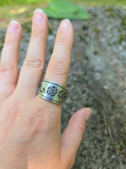 Floral Mist Ring - Size 9