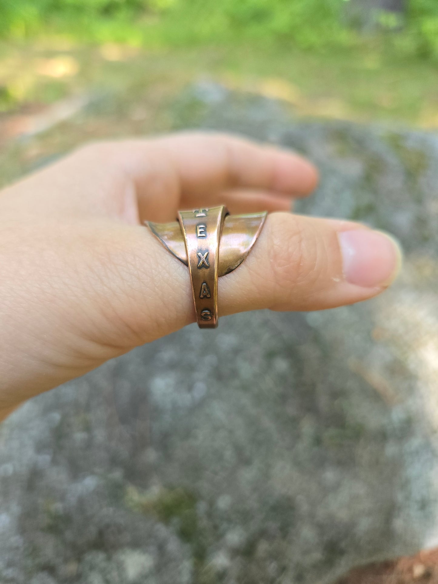 Copper Texas Saddle Ring - Size 9.5