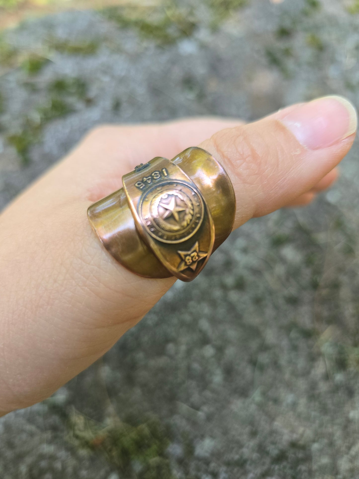 Copper Texas Saddle Ring - Size 9.5