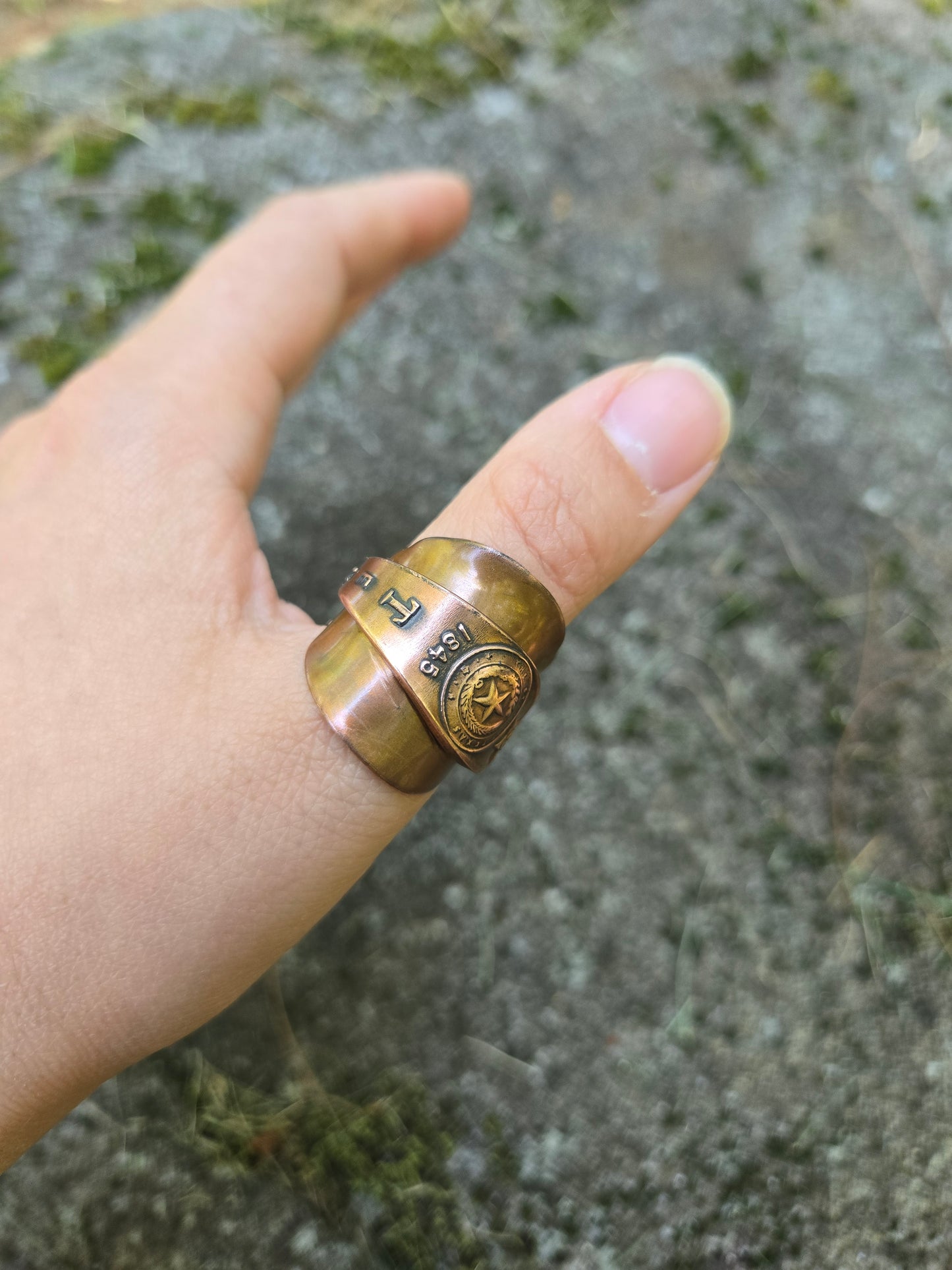 Copper Texas Saddle Ring - Size 9.5